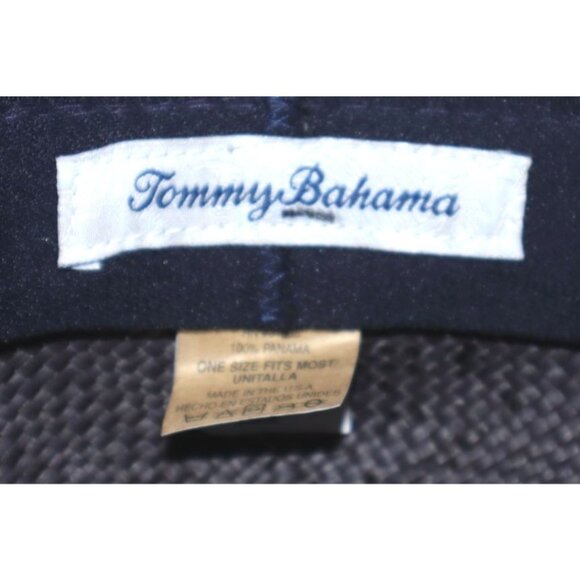 Tommy Bahama Black Panama Straw Hat Fedora Men’s Wide Brim Summer Timeless Chic - Picture 4 of 4